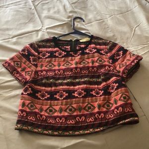 Tribal crop top